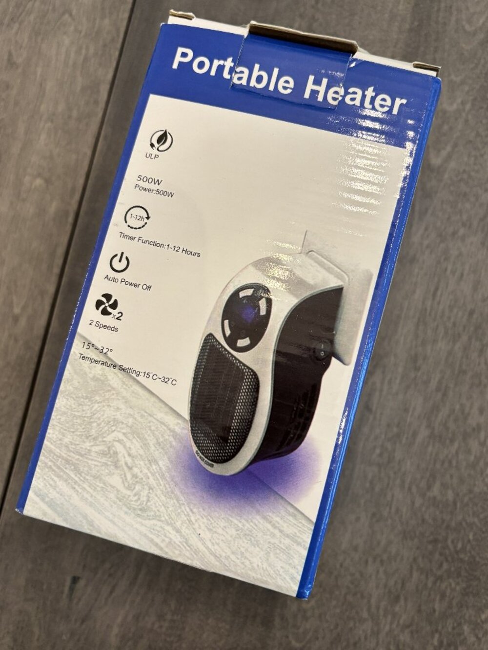Portable heater with remote control.  NEW